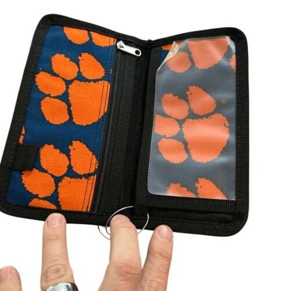 Sax Clemson Checkbook Wallet. NWT. - Picture 2 of 4